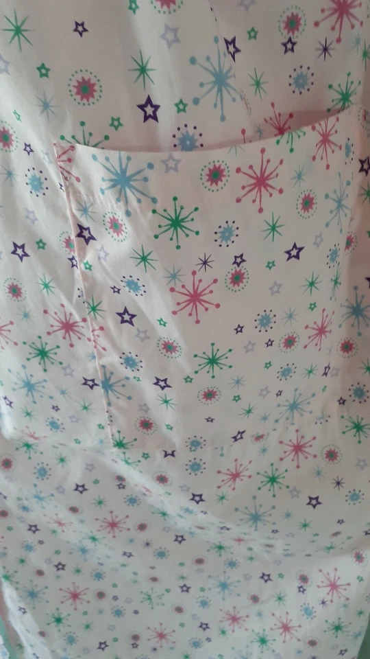 Rosa K Rosa Púrpura Bata Plumero Camisón Pantorrilla Gorra Manga Bolsillos Pequeño 42" BUSTO Foto 3 de 4