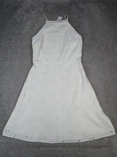Loft Dress Womens 0 White Cotton New