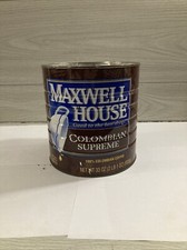 Maxwell house Colombian supreme 33 ounce coffee can no lid