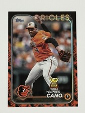 2024 Topps Series 1 Yennier Cano All Star Rookie SSP Team Color Orioles.