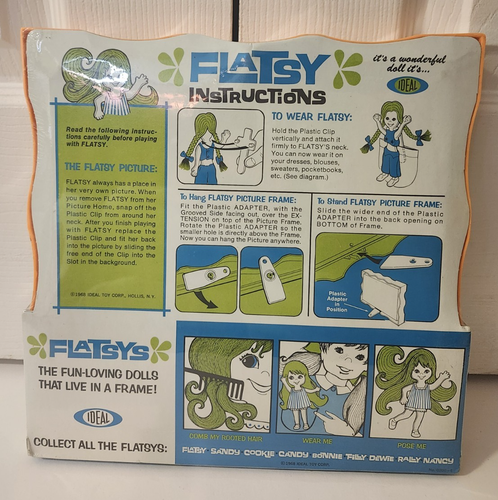Set bambole vintage IDEAL FILLY FLATSY NUOVE 1968 RARE - Foto 9 di 11