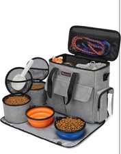 Dog Travel Bag, Weekend Pet Travel Set for Dog and Cat, Airline Approved Tote