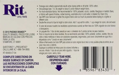Rit Dye Scarlet Dry Powder All Purpose Fabric Dye 1.1/8 ounce Concentrated 3Pack - 第 7/7 張圖片