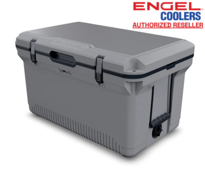 ENGEL 60 QT Ultra-Light Injection Molded Cooler - Haze Gray