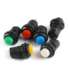 Switch Push Button 12mm Momentary/Latching Red Green Blue Yellow Black White