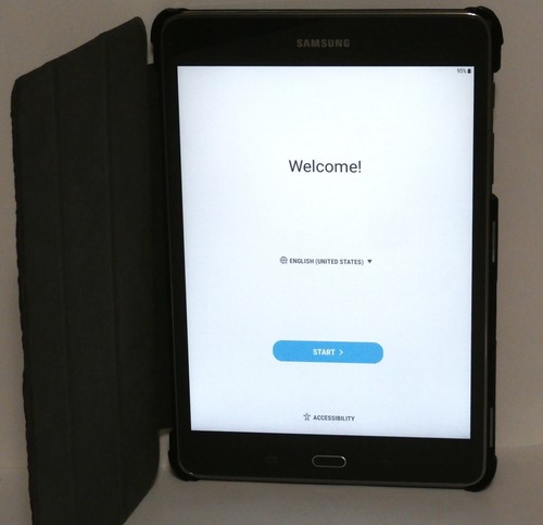 Samsung Galaxy Tab A Tablet 8 Inch 16 GB Smoky Titanium w/Pouch & Cover Bundle - Picture 2 of 13
