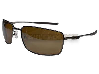 ✓🕶️ OAKLEY SQUARE WIRE 4075 TUNGSTEN/TUNGSTEN IRIDIUM POLARIZED