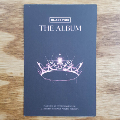 Jennie Official Photocard BlackPink 1st Full Album The Album Kpop