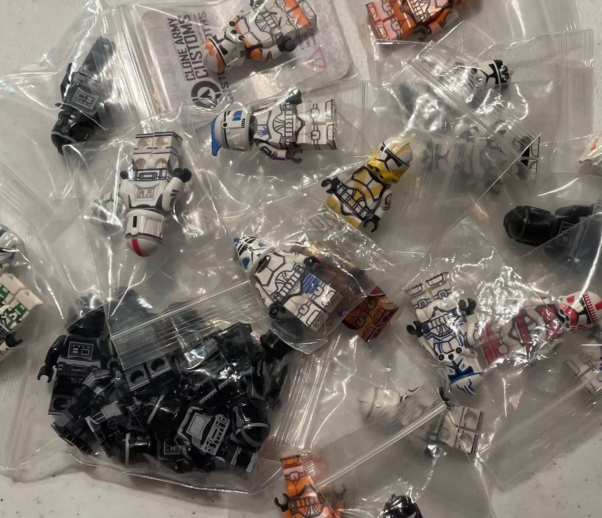 LEGO Star Wars Custom Printed Clone Wars Trooper Minifigure One Random Fig