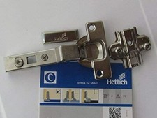 1 Eckscharnier, Topfscharnier 95°, ø35mm, Kröpfung 7 mm, 30°, Stahl vernickelt, 