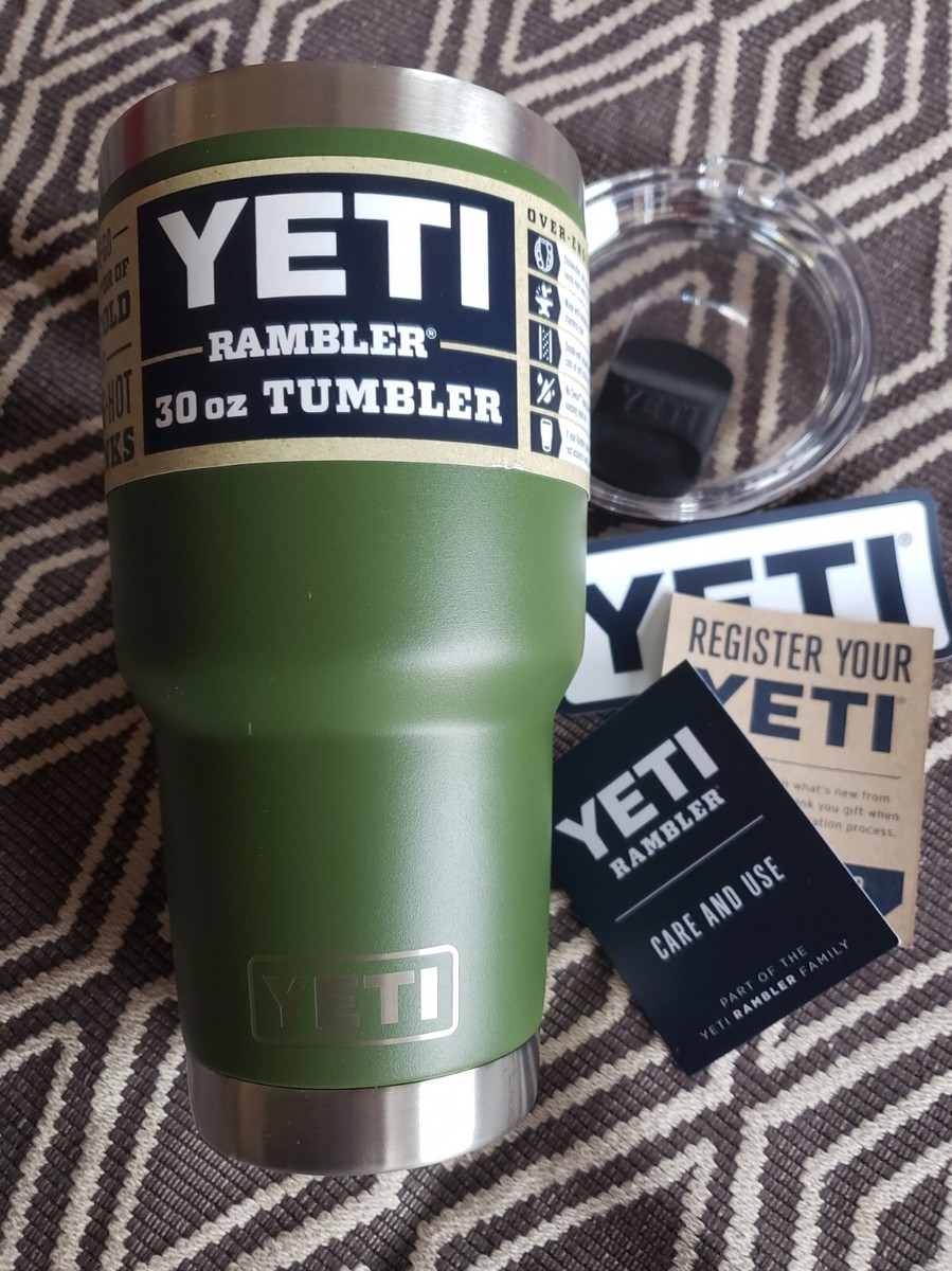 Yeti HIGHLANDS Olive Green Rambler 30 Oz Tumbler RARE for sale