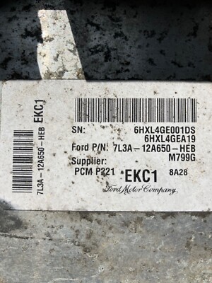 2008F-150 4.6l Engine Control Module 7L3A-12A650-HEB Used