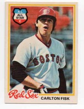 sharp corners, edges.............1978 OPC Carlton Fisk #210 crease free