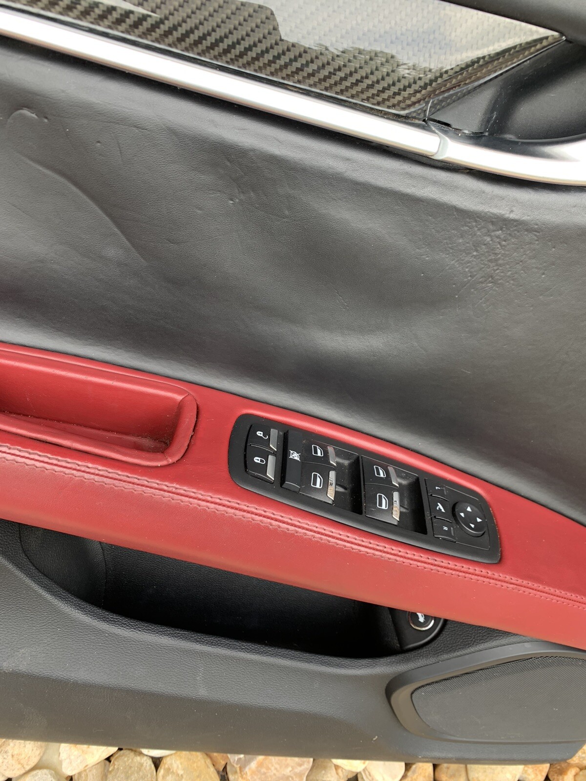 2014-2017 Maserati Ghibli S Q4 Front Left Driver Door Panel Trim & Master Switch