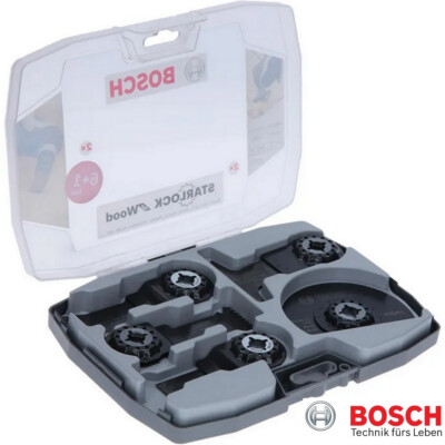 BOSCH Sägeblatt Multi-Funktionswerkzeug Starlock Set 5 tlg. Holz Metall Cutter