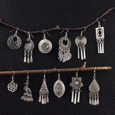 Vintage Bohemia Women Gypsy Ethnic Style Hooks Women Earrings Costume Jewellery