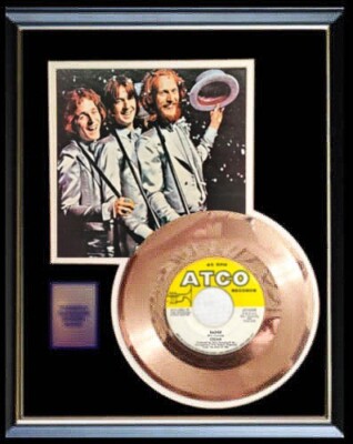 CREAM BADGE 45 RPM GOLD METALIZED RECORD RARE ERIC CLAPTON NON RIAA ...