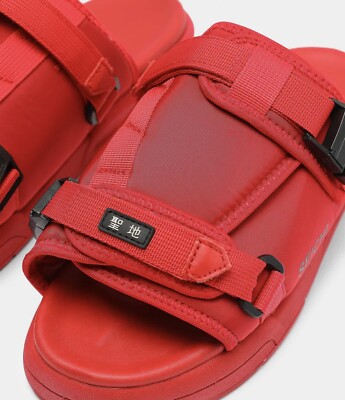 Unisex red seichi sandal slides size men display picture 2