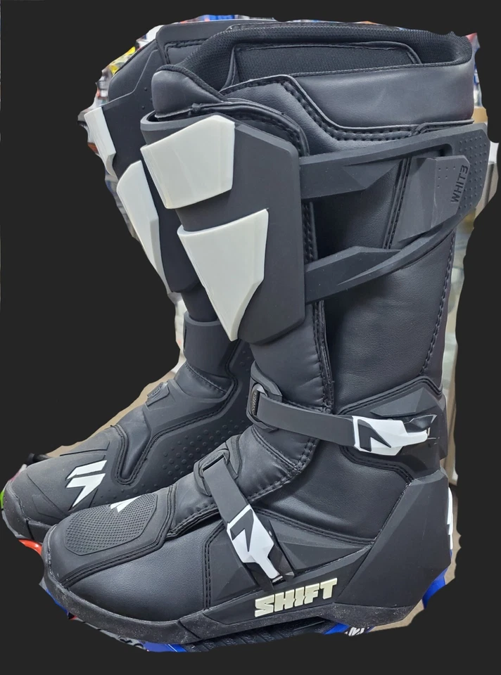 Bota de motocross Shift Racing Mx para hombre 11 negra Foto 3 de 4