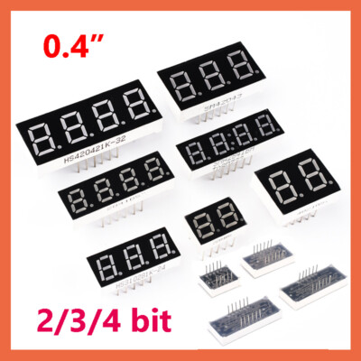 7 Segment LED Displays Common anode cathode 2/3/4 bit Different bits 0.4 inch