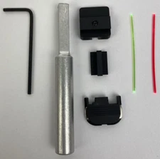 Dawson Fiber Optic Front and Rear Sight for Glock 17,19,34,45,47,49 - LOOK