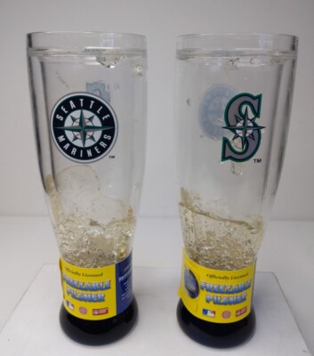 Mariners Cups MLB Seattle Mariners Crystal Freezable Pilsner Cup/ mug 18 oz NEW set ...