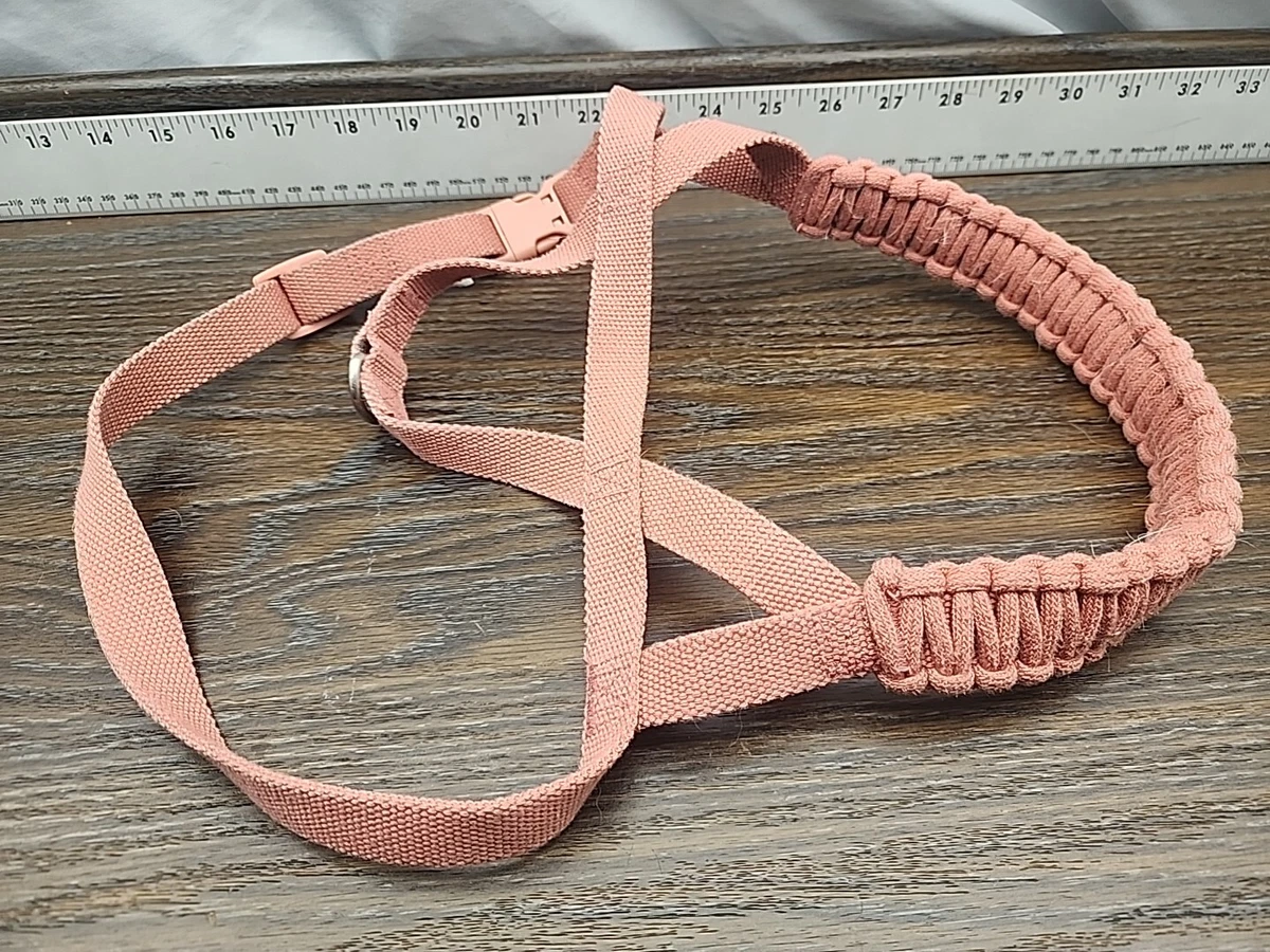 Pink dog harness medium top