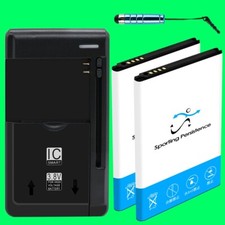 High Grade 2X 3920mAh Battery Intelligent Charger Stylus for LG Harmony M257 US