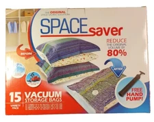 Variety 15 Pack - Space Saver Vacuum Storage Bags for Clothes Packing & Storing