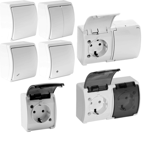 Koala Flush Up Series Switch Sockets IP44 White EXCELLENT Quality - Picture 1 of 16
