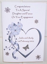 Personalised Engagement Card Daughter Son Couple Friends