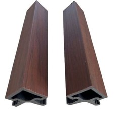 Slatted Composite Cladding Wall Panel - 2M (2 Packs) | Teak & Anthracite | NEW!