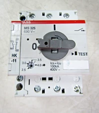 💥ABB 4.0-6.3 AMP MANUAL MOTOR STARTER 690 VAC MS 325