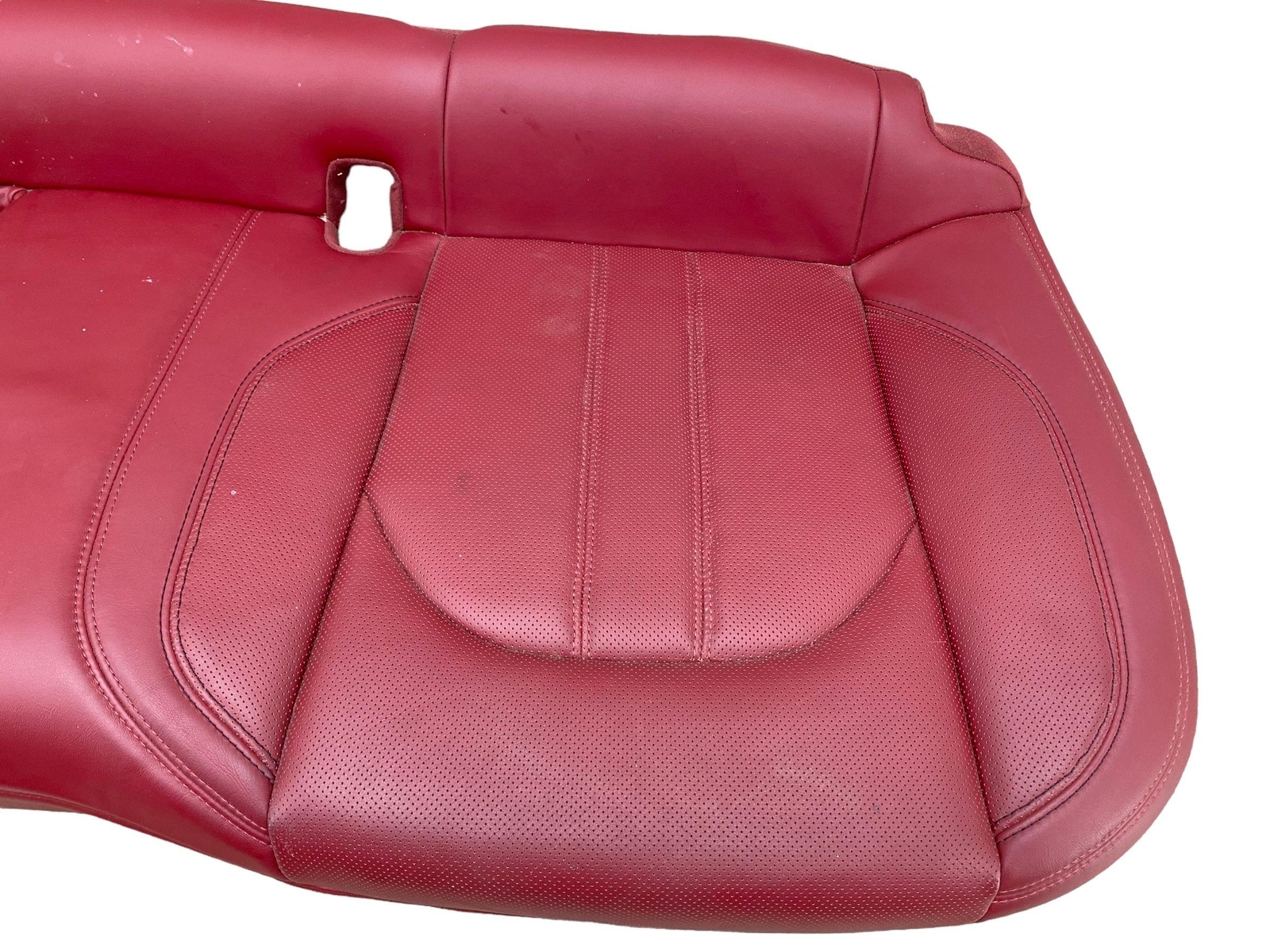 2017-2024 MASERATI LEVANTE OEM REAR LOWER BENCH SEAT CUSHION RED LEATHER