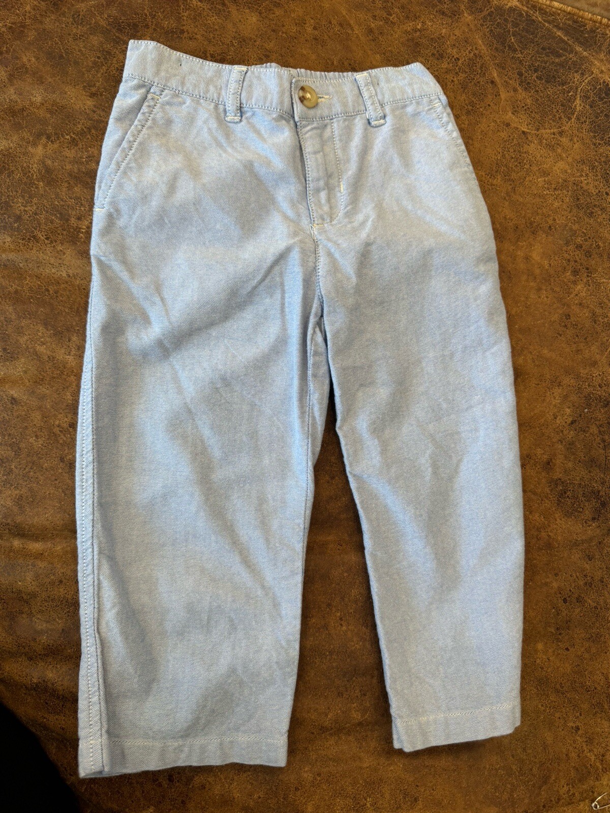 Ralph Lauren Baby Toddler Boys Classic Oxford Pants Blue Flat Front Kid Size 24M