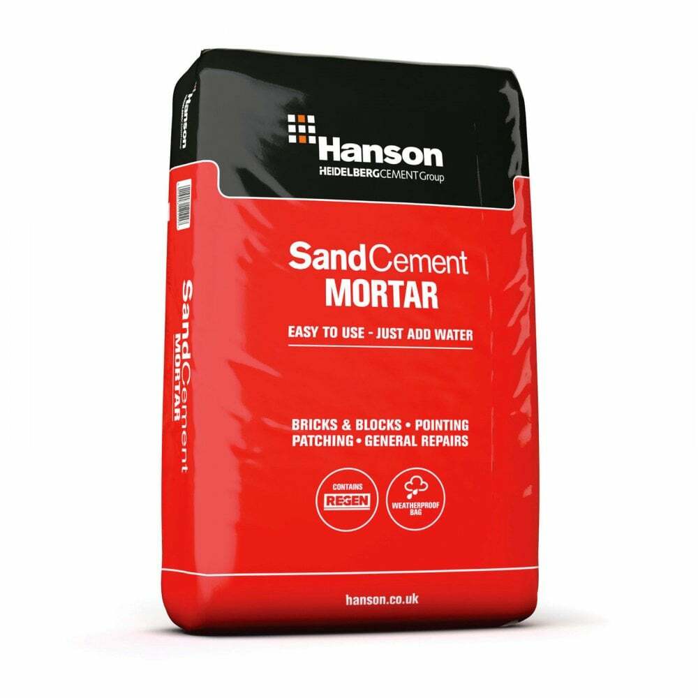 READY 2 MIX HANSON MAXI PACK SAND & CEMENT MORTAR 20KG JUST ADD WATER