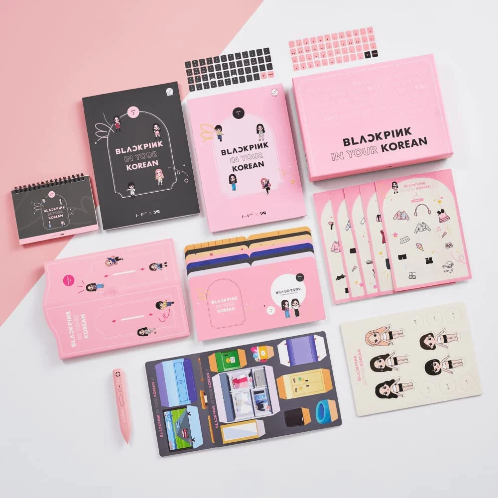 BLACKPINK in Your KOREAN Book 1 & 2 : Interactive Korean Learning Book  MotiPen