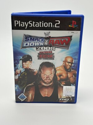 PS2 Sony Playstation 2 - WWE SmackDown vs. Raw 2008 - CIB/PAL