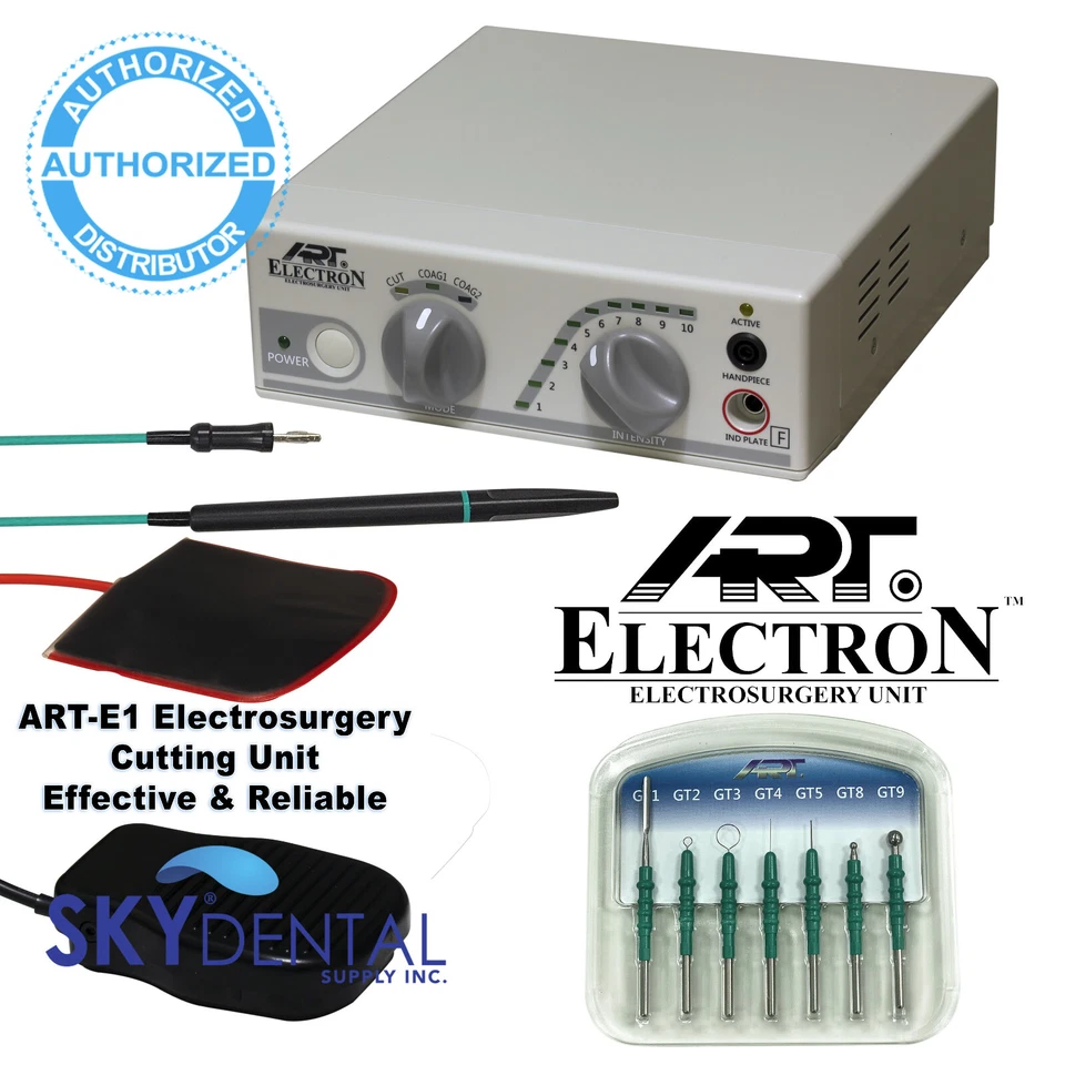 Bonart ART-E1 Electrosurgery Dental Cutting Unit with 7 Electrodes NIB Tips 110V