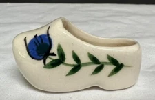 Vintage Dutch Holland Ceramic Shoe Handpainted Clog 2”