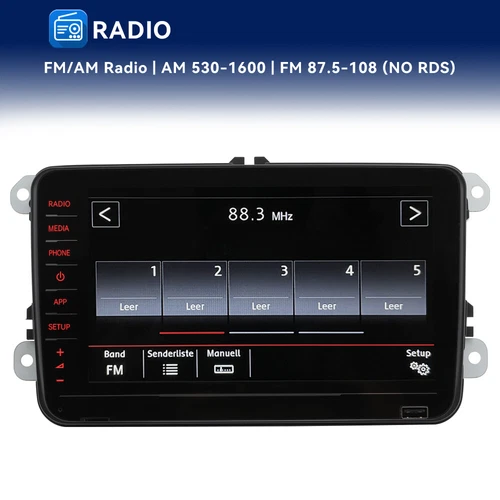 8 inch Autoradio Stereo RCD330 RCD880 Carplay Android Auto Für VW Golf Tiguan CC - Bild 15 von 16