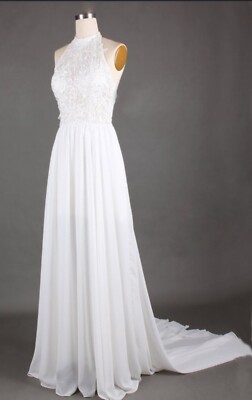 ((NEW)) Bohemian Wedding Dress High Bridal Gown BEST OFFER WILL BE CONSIDERED
