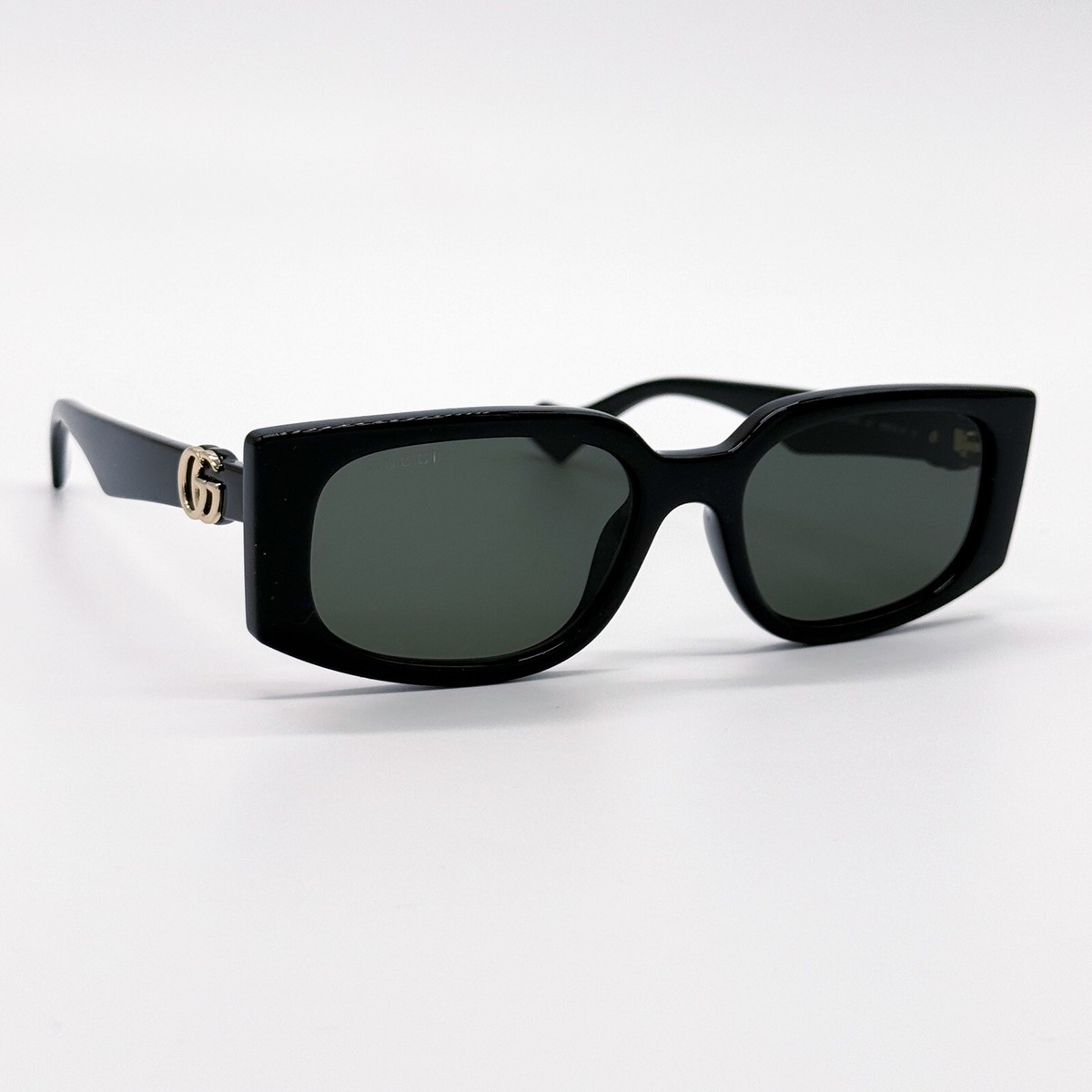 NEW GUCCI GG1534S 001 RECTANGULAR BLACK GREY WOMEN 