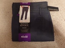 Men  s Banana Republic, Chino Pants, Gray, Size: 40X32, Straight Leg, New w/Tags
