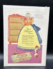 Vintage WRIGLEY'S Double Mint Chewing Gum Paper Print Ad 11.5”x 8” 1927