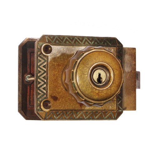 Antico set completo di ferramenta per porte in ottone di Sargent, NDKS521 - Foto 2 di 6