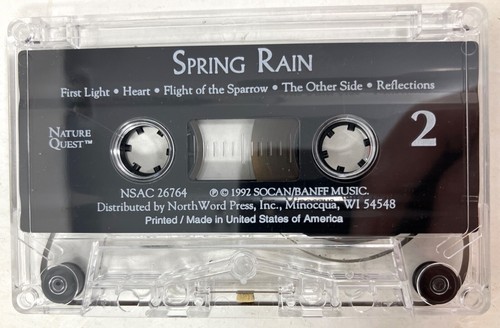 Nature Quest - Nature & Music - SPRING RAIN Cassette Tape 1992 EXC VG+ CONDITION - Picture 6 of 6