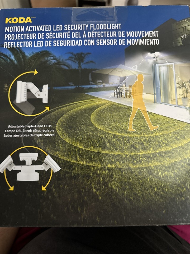 NEW Koda Motion Activated LED Security Floodlight 3000 Lumen LED Light ...