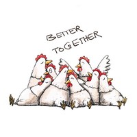 "20 Servietten\"Better Together\"SpaßIg HüHner Ostern Hahn 33X33Cm*Marina Brockhoff"