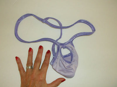 Mens BALL HUGGER G String Thong Underwear Back Choice SILKY LAVENDER